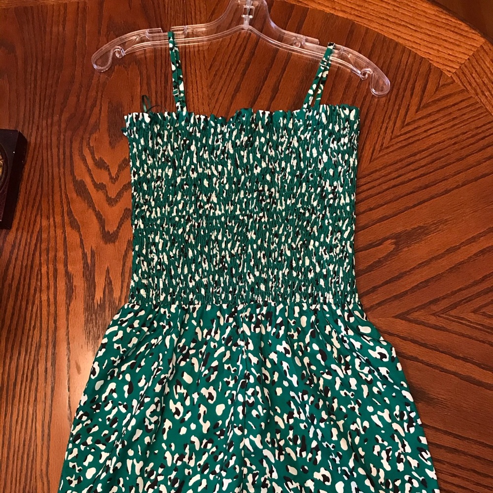 Fab’rik Smock Bodice Animal Print Jumsuit-NWT